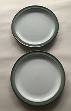 2 Denby Regency Green  tea plates 6.75 inches