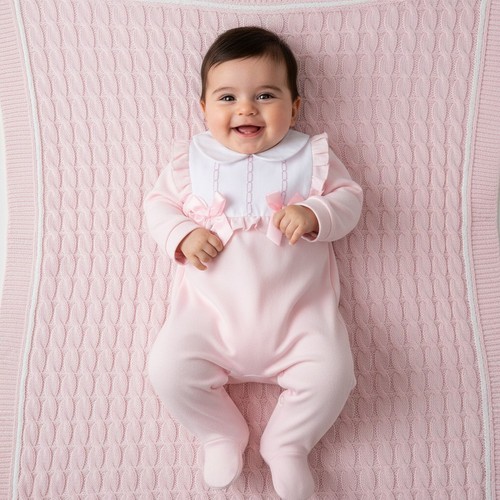 Baby girls sleepsuit pink - sleepsuit,