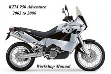KTM 950 ADVENTURE 2003 to 2006 WORKSHOP MANUAL - PDF Files