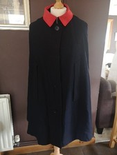 Vintage Navy Wool With Red