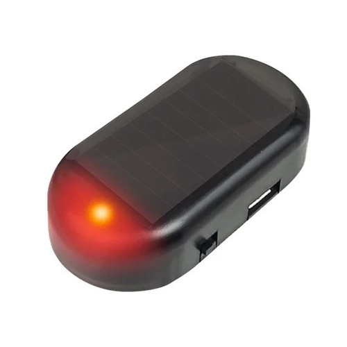 Solar power car led fake - car,
