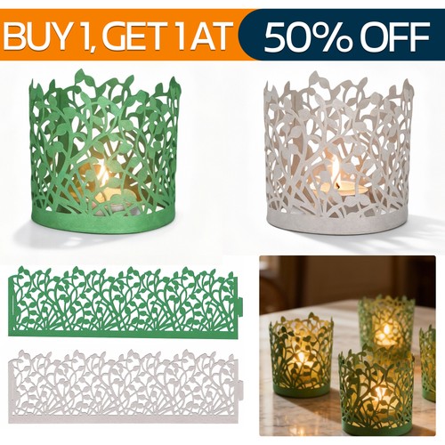 Flameless candle holder laser - candle,