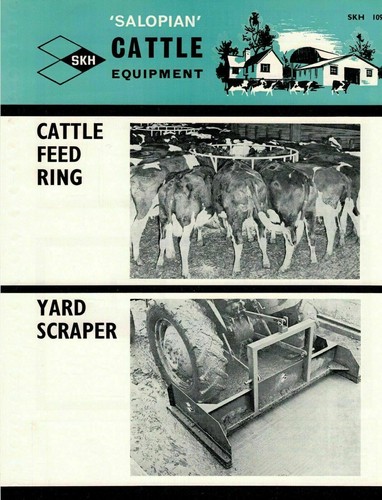 Vintage skh cattle feed rings - skh,