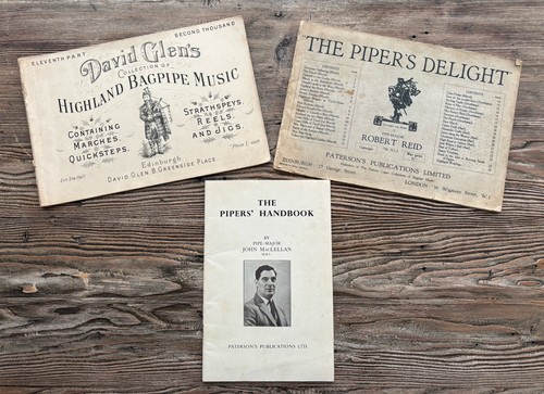 Vintage bagpipes books - 3,