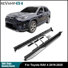 FOR Aluminum Toyota RAV4 2019 to 2024 Running Board Side Step Nerf Bar