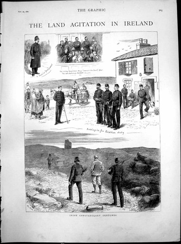Old print land agitation - old,