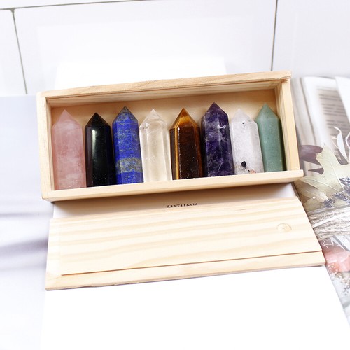 8pcs natural chakra crystal - chakra,