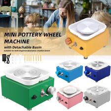 Mini Pottery Wheel Machine with 10CM Rotary Table Electric Pottery Machine