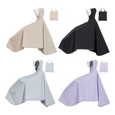 Bike Rain Poncho Hooded Full Protection for Men Women Compact Rainwear Bicycle