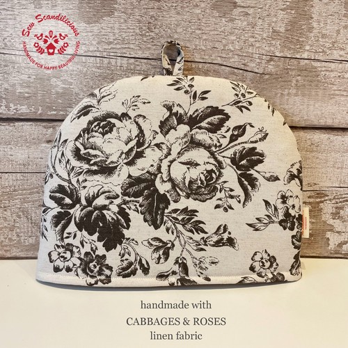 Handmade linen tea cosy-