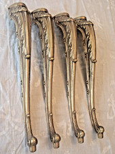 Vintage Brass Table Legs Set of 4 - 38.5cm Tall  #2