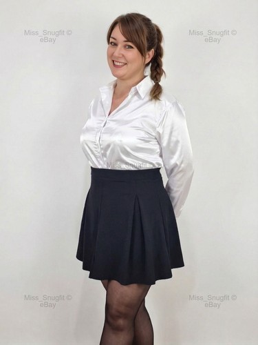 White satin hidden button