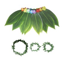 Hawaiian Hula Leaf Grass Skirt