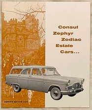 Ford Consul Zephyr Zodiac estates range brochure c1958