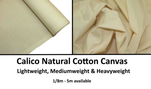 Calico natural cotton canvas - natural,