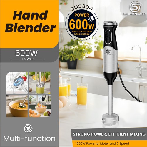 Superlex 600w hand blender - 600w,