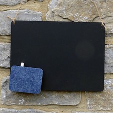 Chalk Blackboard Rectangle Shape for Memos Notes & Home Decor