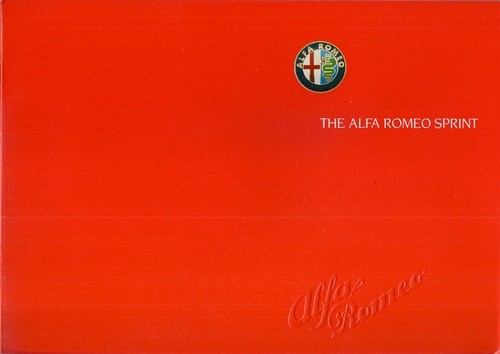 Alfa romeo sprint 1987 89 - alfa, 1987-89