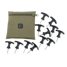 12 Bivvy Screw Platform Pegs Carp Fishing Brolly Wooden Boards - Carper Tackle