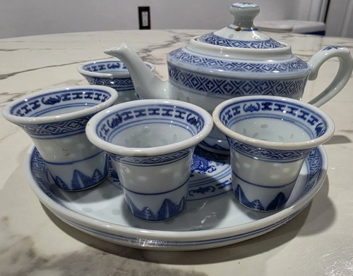 Vintage blue and - blue,
