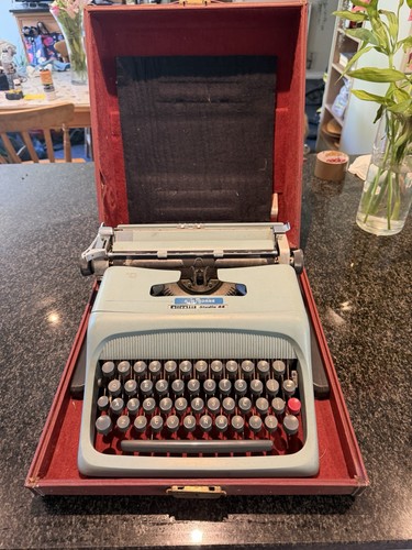 Vintage pale blue olivetti - pale,