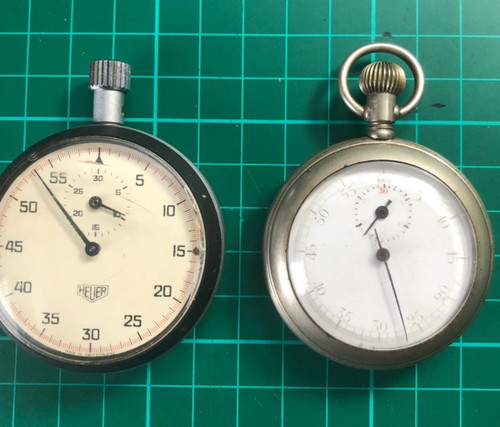Heuer stopwatch cal 7700 steel - heuer,