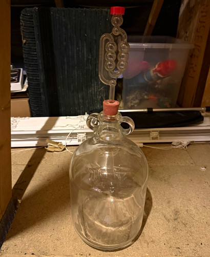 Clear glass demijohn - clear, demijohn/carboy