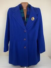 Vintage Mackintosh Of New England Womens Wool Blue Pea Coat Size 18
