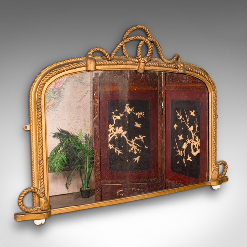 Large antique overmantle - antique,