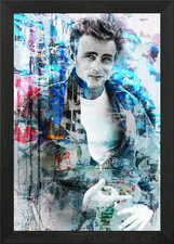 James Dean Abstract Framed