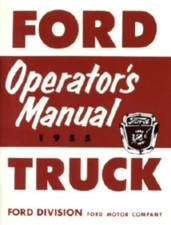 FORD 1955 Truck Owner's Manual