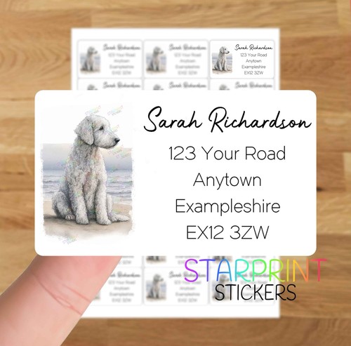 Bedlington terrier beach - beach, dog
