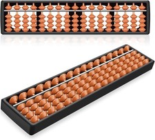 Flexzion Soroban Abacus for Adults & Kids - Plastic 11-inch Japanese Soroban 5 
