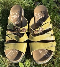 Romika Mules Eu 39 Uk 6 Green Leather