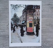 The Poster Kiosk By Jean Béraud Print Large Size 42cm x 30cm