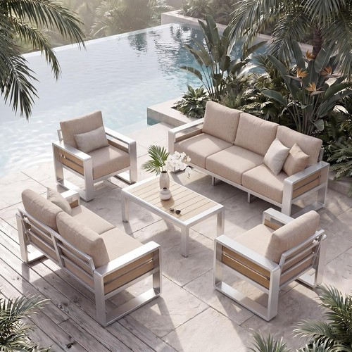 Aluminum patio furniture set - patio,