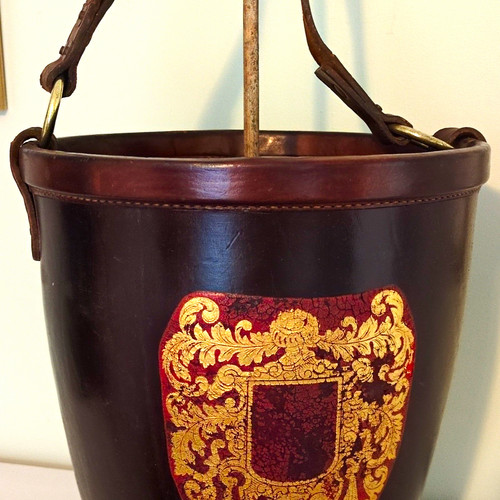 Brown leather vintage - brown,