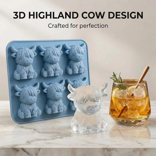 Highland cow ice - highland,