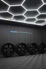 Genuine Defender 22 Inch Alloy Wheels Black With Continental Tyres x 4