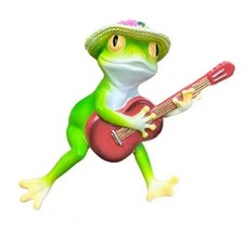 Garden Frogs Decors Statue Fairys Garden Accessories Outdoor Animal Figurines