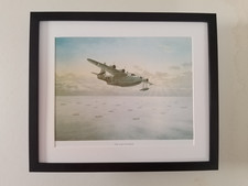 Gerald Coulson Aircraft print 'The Last Patrol' Sunderland  FRAMED