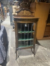 Vintage Inlaid Bow Fronted