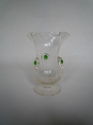 Art nouveau peacock eye vase - art,