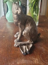 Hare Sculpture Bronze Effect