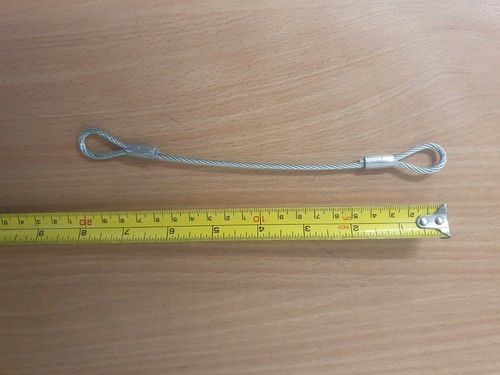 Wire rope lanyard strop sling - wire,