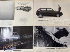 Job Lot 8x Original Vintage Mk2 VW Golf GTi C  Syncro 4x4 Magazine Adverts Retro