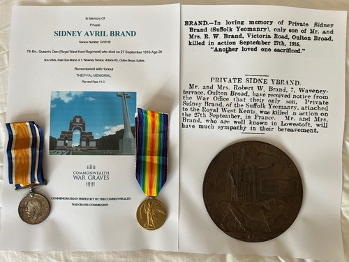 Ww1 medals death plaque kia - medals,