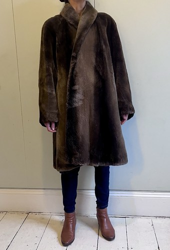 Sheared beaver fur coat - fur,