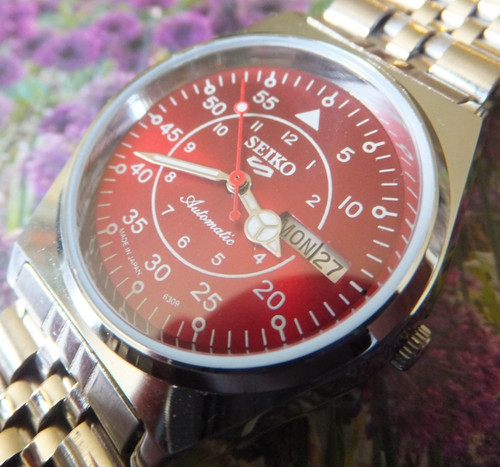 Seiko red fleiger style - "fleiger, style"