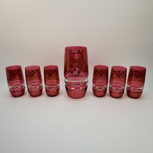 Vintage cranberry glass - vintage, 7